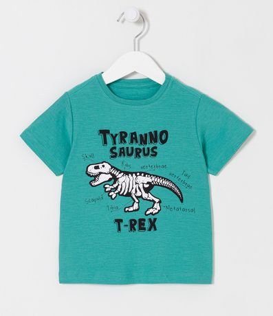 Remera Infantil Estampado Dino Esqueleto - Talle 1 a 5 años 1