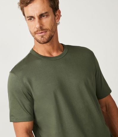 Remera Comfort en Algodón Pima con Manga Corta 4