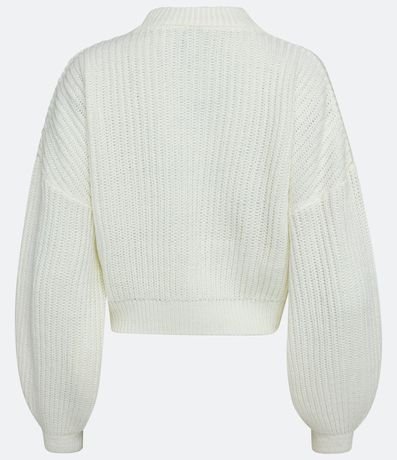 Buzo Suéter de Punto Texturizado con Puño Ajustado 7