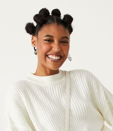 Buzo Suéter de Punto Texturizado con Puño Ajustado 4