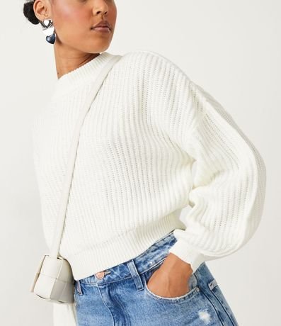 Buzo Suéter de Punto Texturizado con Puño Ajustado 5