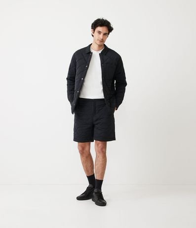 Bermuda en Poliamida con Textura Capitoneada y Bolsillos 1