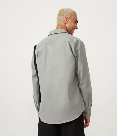 Camisa Regular en Algodón con Bolsillos y Manga Larga 3