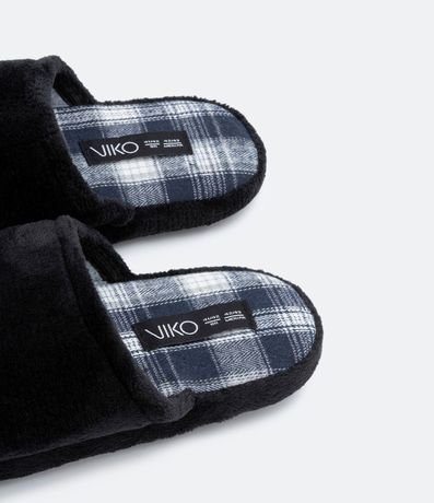 Pantufla con Estampado Interior de Cuadros 3