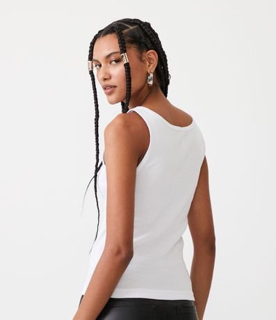 Blusa Musculosa en Algodón con Escote U 3