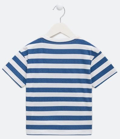Remera Infantil Rayada Estampado California - Talle 1 a 4 años 2