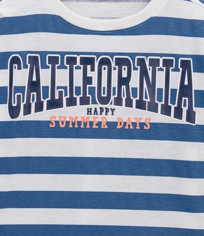 Remera Infantil Rayada Estampado California - Talle 1 a 4 años 3