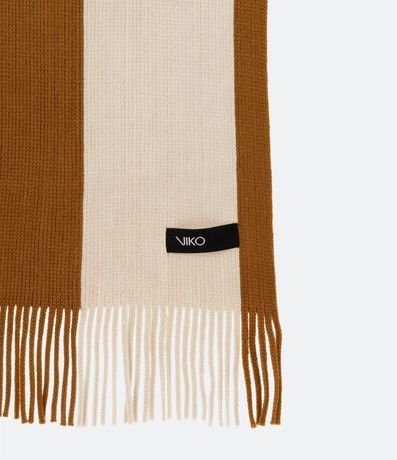 Bufanda Acrílico Bicolor con Franja 2