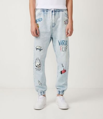 Pantalón Jeans Jogger con Silks 1