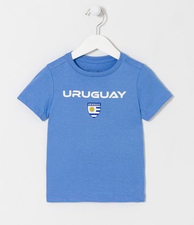 Remera Infantil Estampado Uruguay con Bandera - Talle 1 a 5 años 1
