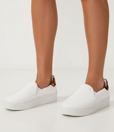 Championes Slip On con Detalle Animal Print Jaguar 5