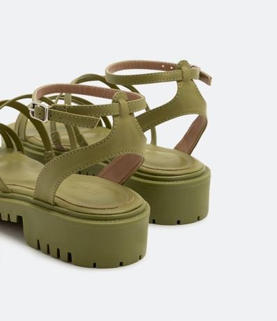 Sandalia Plana de Tiras con Suela Track 4