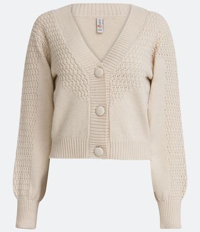 Campera en Punto Diferenciados en el Busto y Manga 5