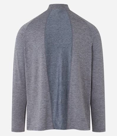 Remera Deportiva Térmica con Cremallera en el Cuello y Recortes 6
