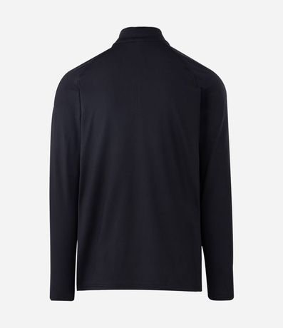 Remera Deportiva Térmica con Cremallera en el Cuello y Recortes 8