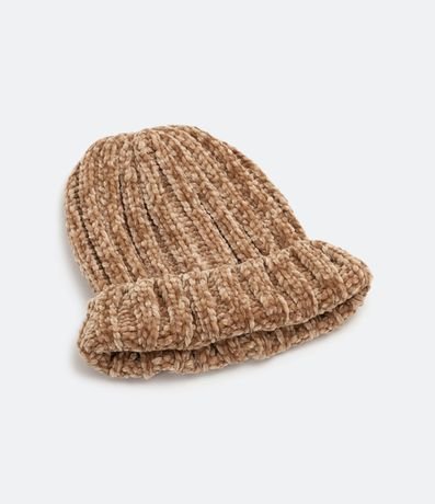 Gorro en Punto con Bajo Plegado