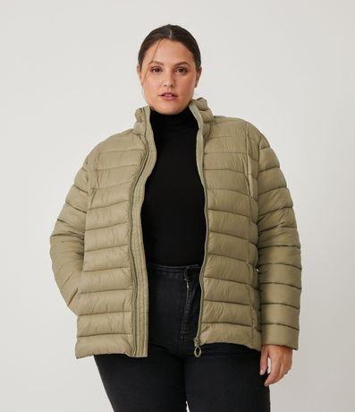 Campera Puffer en Poliamida Curve & Size Plus