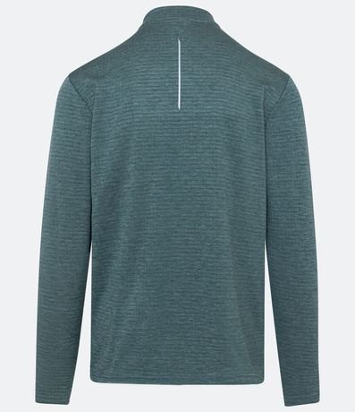 Remera Térmica Deportiva Acanalada y Cuello con Cierre 8