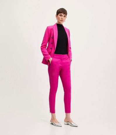 Pantalón Sastrería con Bolsillos Detanteros Sin Estampa 2