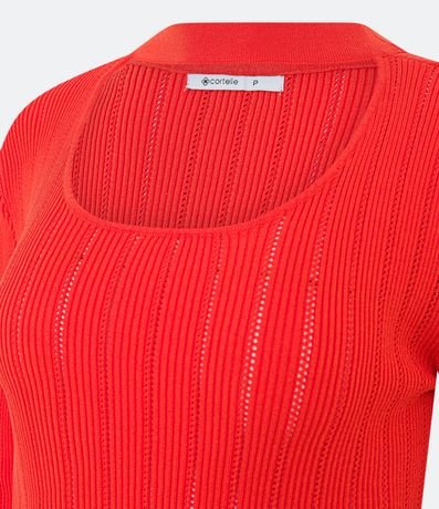 Blusa de Punto con Cuello Choker 7