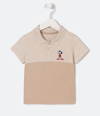 Camisa Polo Infantil Estampado Snoopy con Recorte - Talle 1 a 5 años 1