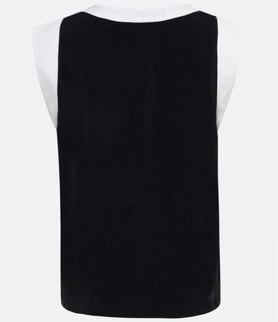 Blusa en Viscosa con Sisa Contrastante 6