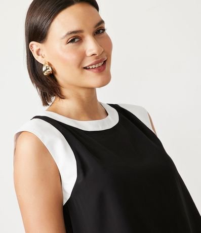 Blusa en Viscosa con Sisa Contrastante 4