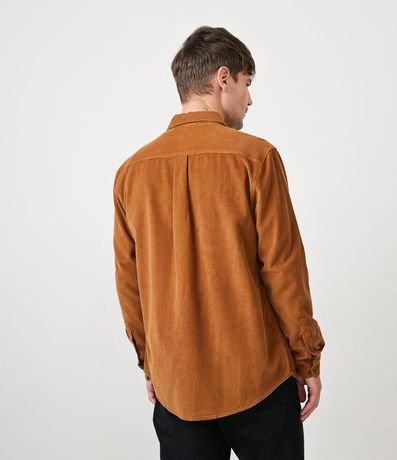 Camisa en Terciopelo con Bolsillos Delanteros 4