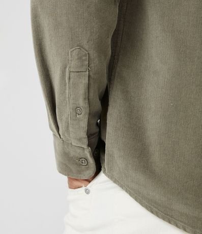 Camisa en Terciopelo con Bolsillos Delanteros 6