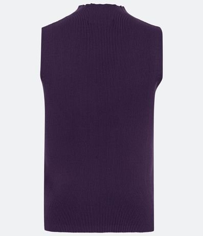 Blusa Musculosa Básica de Punto con Cuello Alto 6