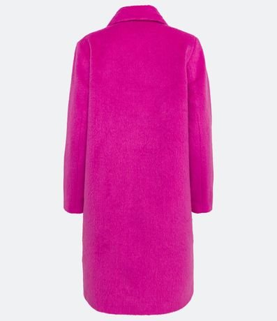 Saco Largo en Polivelour con Botones y Bolsillos 6