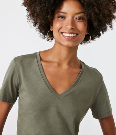 Blusa Básica en Media Malla con Escote V 4