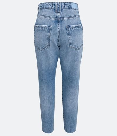Pantalón Mom en Jeans con Doble Bolsillos y Desgastes 7