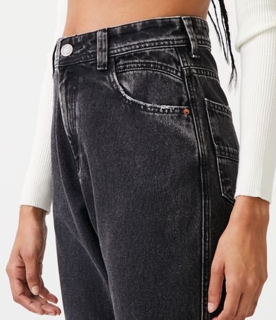 Pantalón Recto Cintura Alta en Jeans con Bolsillos 4