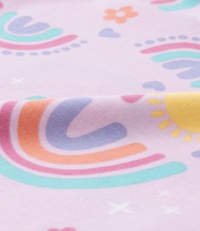 Blusa de Bretel Fino Infantil con Estampado de Arcoiris - Talle 1 a 5 años 3