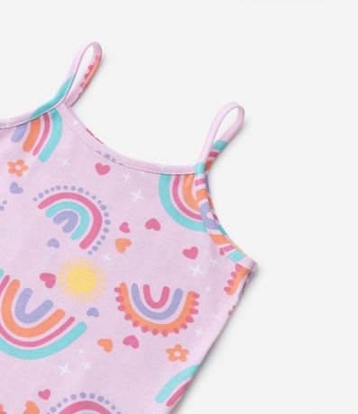 Blusa de Bretel Fino Infantil con Estampado de Arcoiris - Talle 1 a 5 años 4