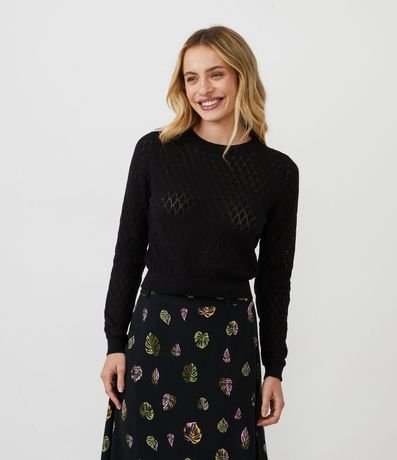 Blusa de Punto Texturizado y Cutout 1