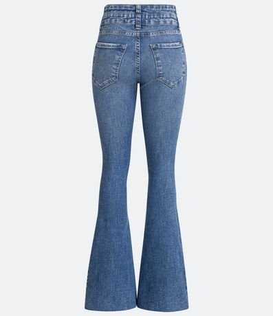 Pantalón Boot Cut en Jeans con Roto en la Rodilla y Aberturas 8