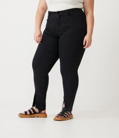 Pantalón Skinny Jeans con Abertura en la Barra Curve & Plus Size 1
