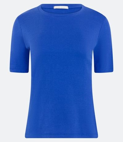 Blusa Básica en Algodón con Manga Corta 6