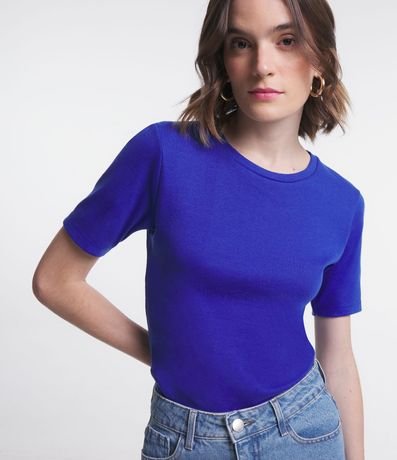 Blusa Básica en Algodón con Manga Corta 1