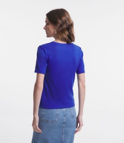 Blusa Básica en Algodón con Manga Corta 5