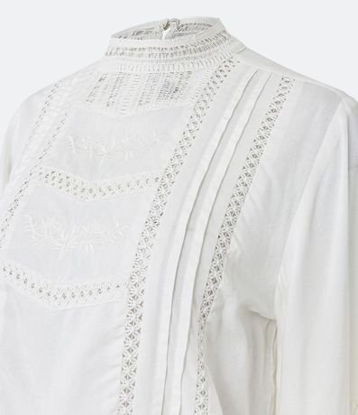 Blusa Bata en Viscosa con Detalles Delanteros 9