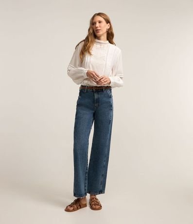 Blusa Bata en Viscosa con Detalles Delanteros 3