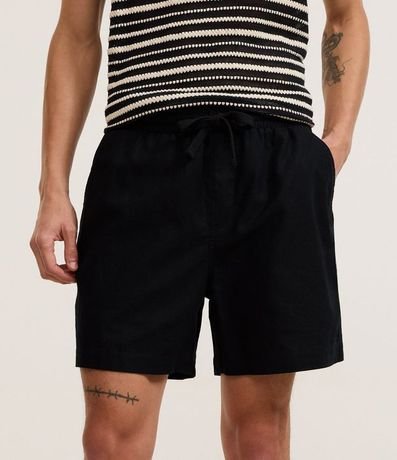 Bermuda en Algodón con Cintura Elástica y Bolsillos 2