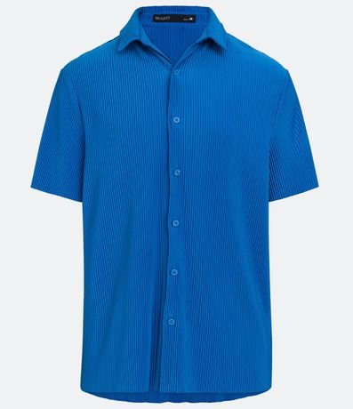 Camisa Slim Manga Corta Acanalada 1