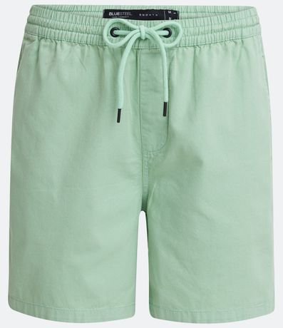 Bermuda en Sarga con Cintura Elástica y Cordón 6
