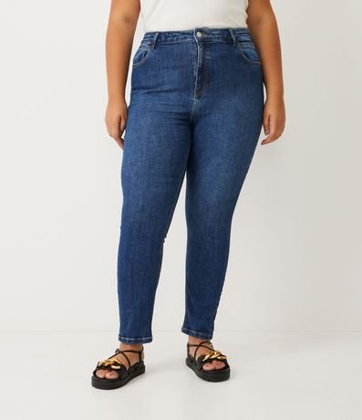 Pantalón Skinny Jeans con Recorte en el Bolsillo Curve & Plus Size 1