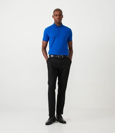 Polo Slim en Algodón con Botones y Detalles Contrastantes 2