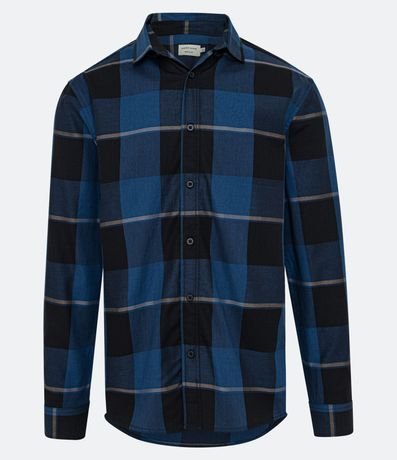 Camisa Regular en Algodón con Estampa de Cuadros 6